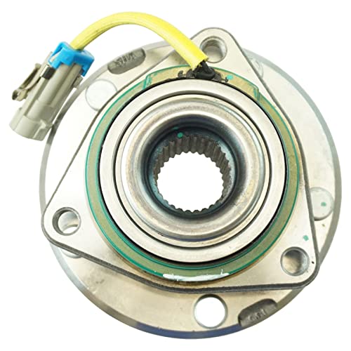 Image of TRQ Rear Left and Right Wheel Bearing and Hub Assembly Set 2 Piece Compatible with 2009-2013 Chevrolet Corvette Base Model 30 Spline Axle 2009 Cadillac XLR 30 Spline Axle