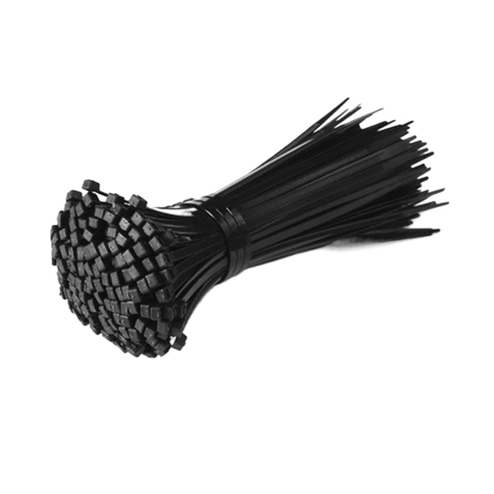 Nylon Cable Tie Buckle， Plastic Nylon Cable Ties 100 pcs, Self-Locking, Black, Multiple Sizes(3x100mm)