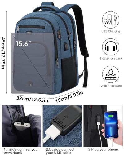 Image of kadilong Laptop Backpack for Men,School Bookbag for Teens Boys with USB Port for College Business