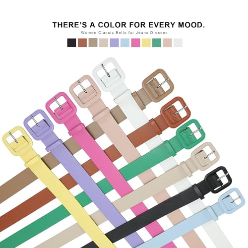 Women Wide Leather Belt for Dresses Coat Women Waist Belt 1.5" width4