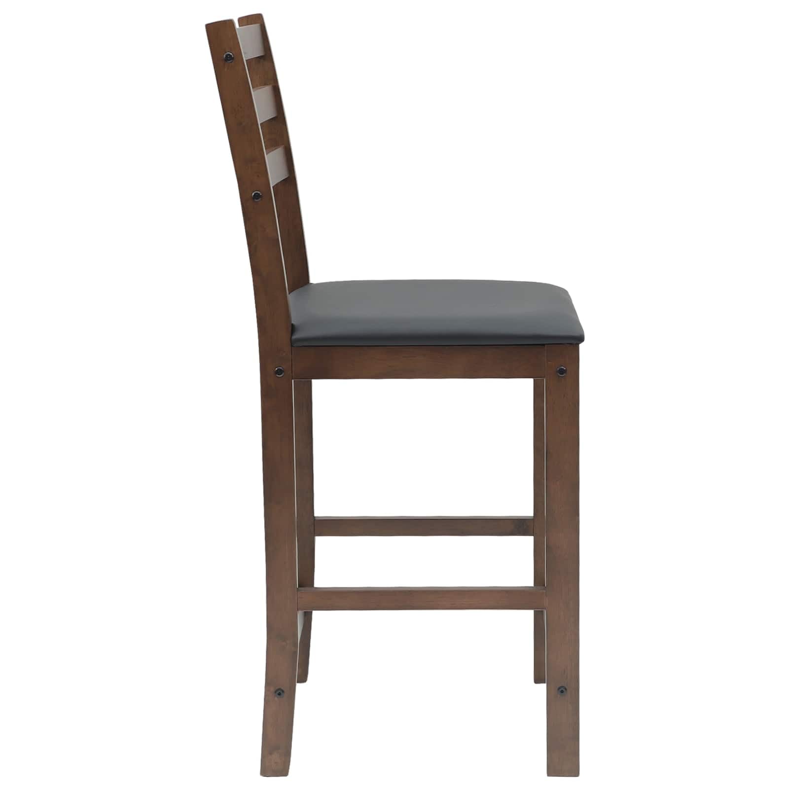 Set di 2 sedie per sala da pranzo, in legno, marrone chiaro, 40 x