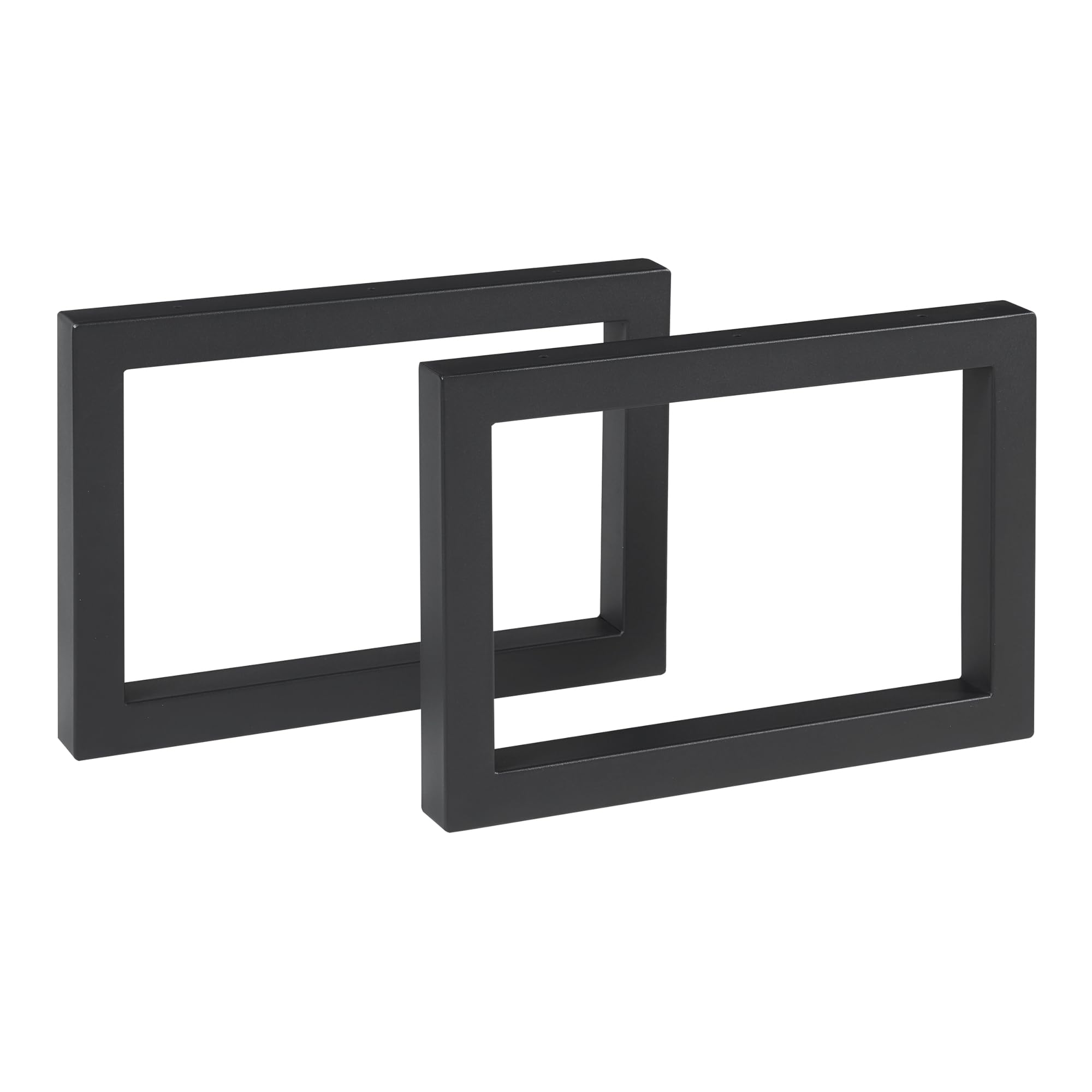 [en.casa] Tischbeine im 2er Set Lunderskov Tischkufen Metallbeine 35 x 50 cm höhenverstellbar Tischgestell für Couchtisch Sitzbank Sitzhocker Schwarz Tischfüße