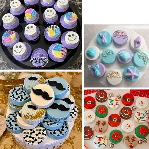 Miniatura 6 de OCPO KITCHEN Molde de silicona cilíndrica redonda 3D para hornear pasteles de mousse, dulces, pasteles, chocolate, cupcake, galletas, molde de