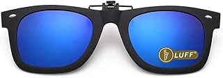 LUFF Polarization Clip-On Sunglasses Unisex-Elegant&Comfortable Clips Flip up Myopic Sunglasses for Outdoor/Driving/Fishing