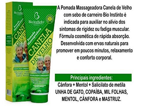 Pomada Massageadora Canela de Velho 150g