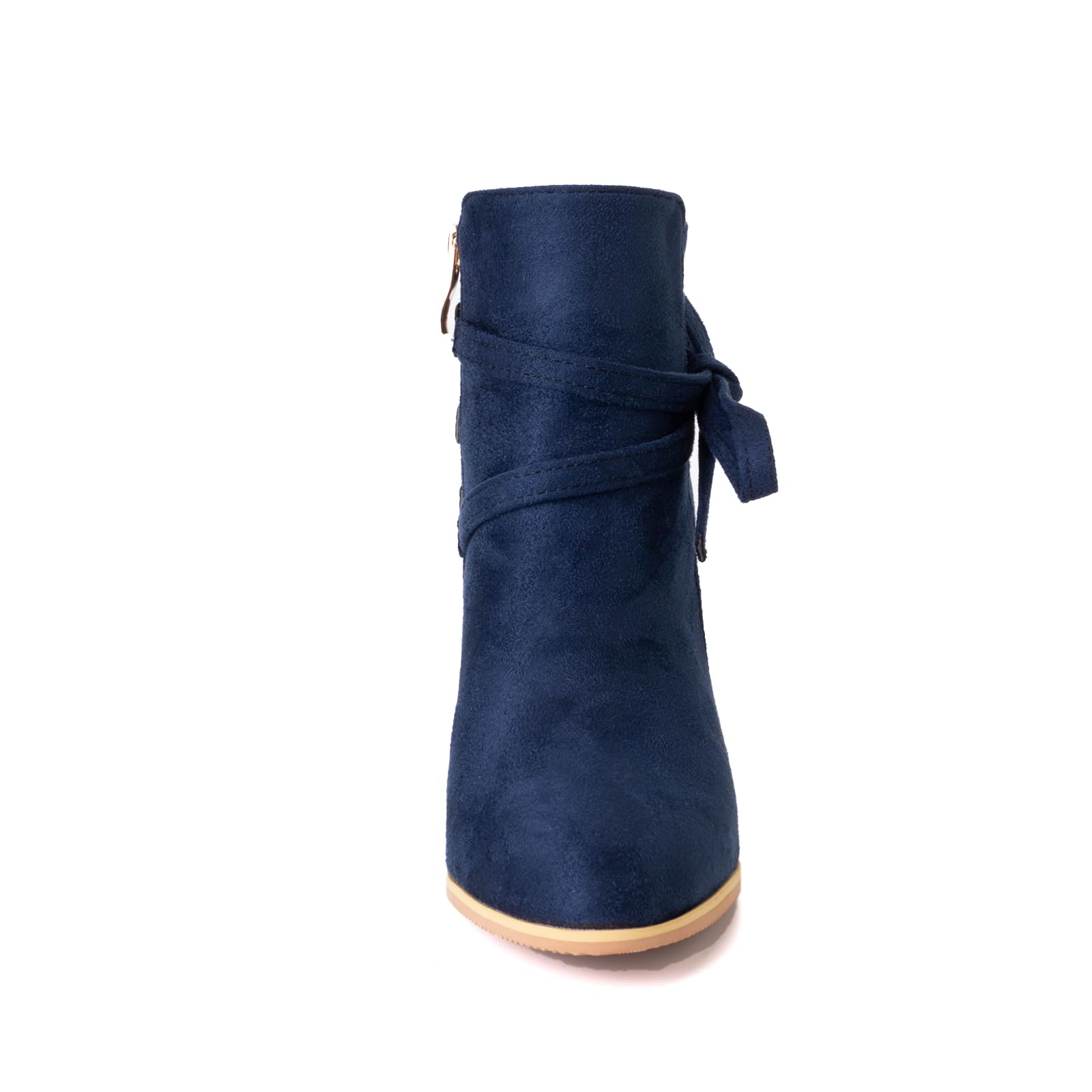 CUTEHEELS Botines de tacón grueso para mujer