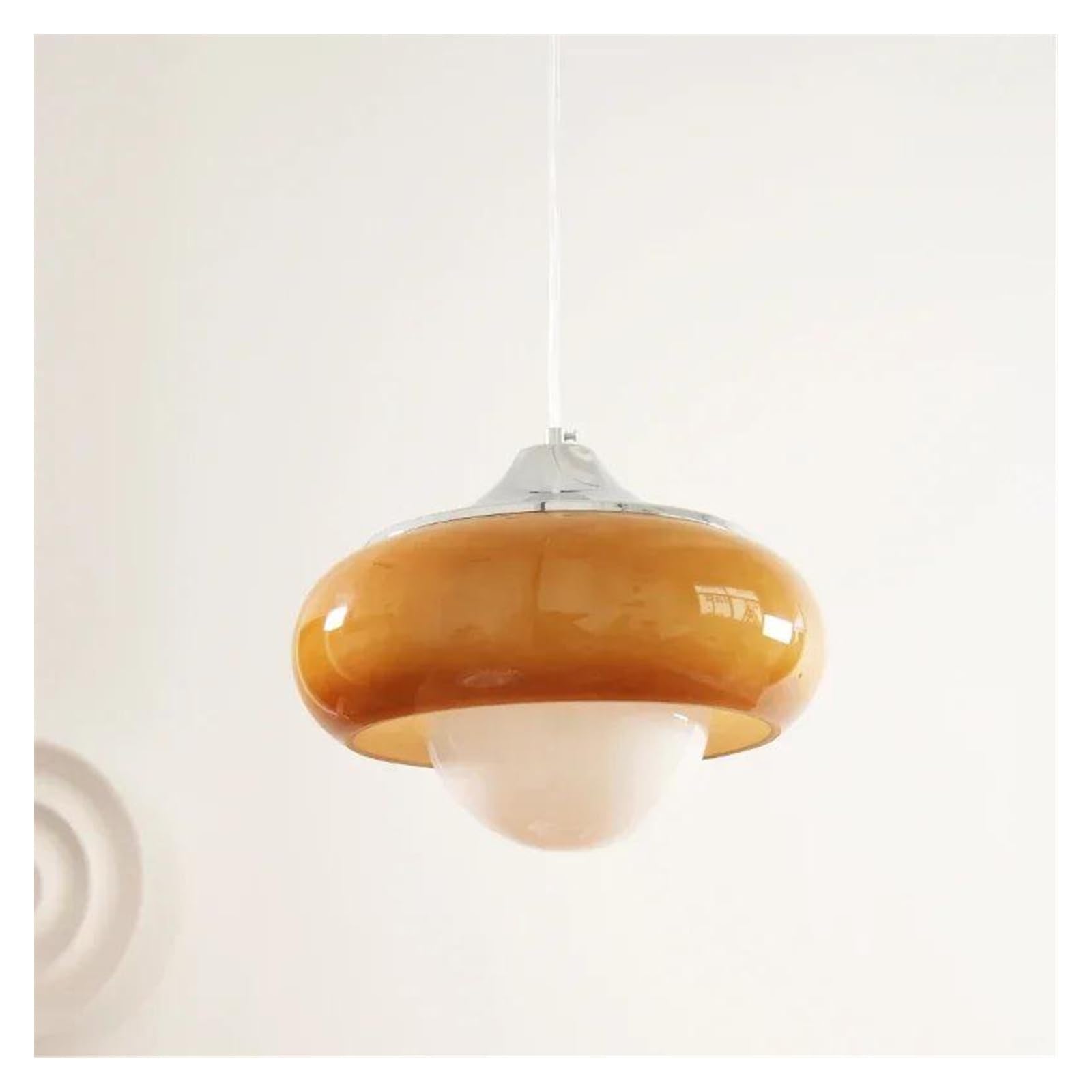 HYJAUSXB Nordic Light Luxury Creative Bauhaus Glass Chandelier Table Coffee Shop Restaurant Decorative(Yellow)