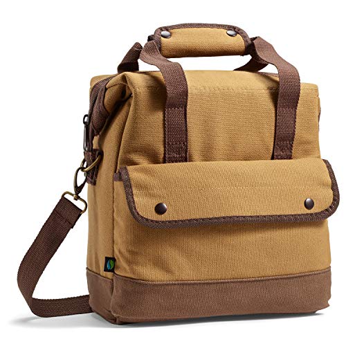 Fit & Fresh Douglas Insulated Lunch Bag for Adults/Office/Work/Fishing/Golfing/Boating, Brown