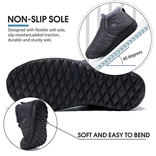 Duoyangjiasha Womens Snow Boots Warm Ankle Booties Waterproof Comfortable Slip On Outdoor Fur Lined Lining Winter Shoes For Women #TOP5