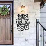 Cadeau : cette plaque murale en métal est parfaite comme cadeau d'anniversaire, cadeau de mariage, cadeau de couple, cadeau de pendaison de crémaillère, cadeau de Noël et d'autres cadeaux de vacances pour votre famille, votre amoureux, votre partenaire qui aime le tigre.