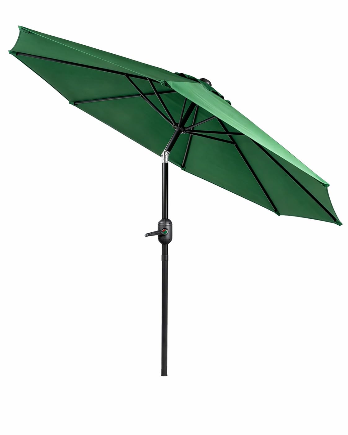 KEPLIN 2.3m Tilting Parasol – Crank & Tilt Outdoor Umbrella with Protective Cover, 180gsm UPF 50+ Polyester Canopy, Steel Frame for Patio, Garden & Balcony