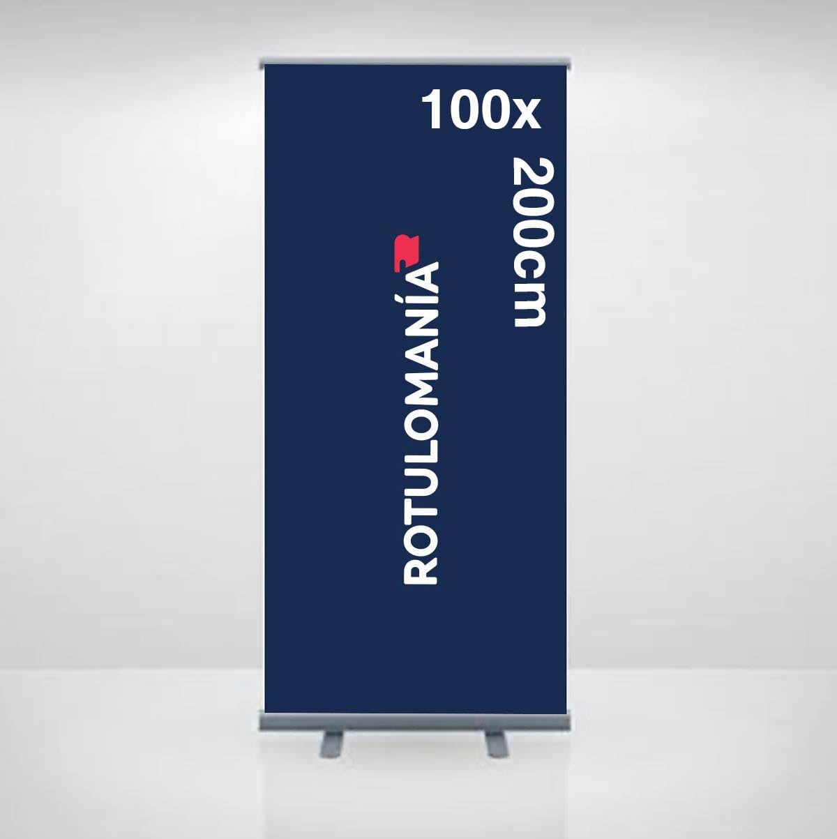 Genérico Expositor publicitario Rollup 100cm Personalizado, impresión incluida, máxima Calidad de impresión