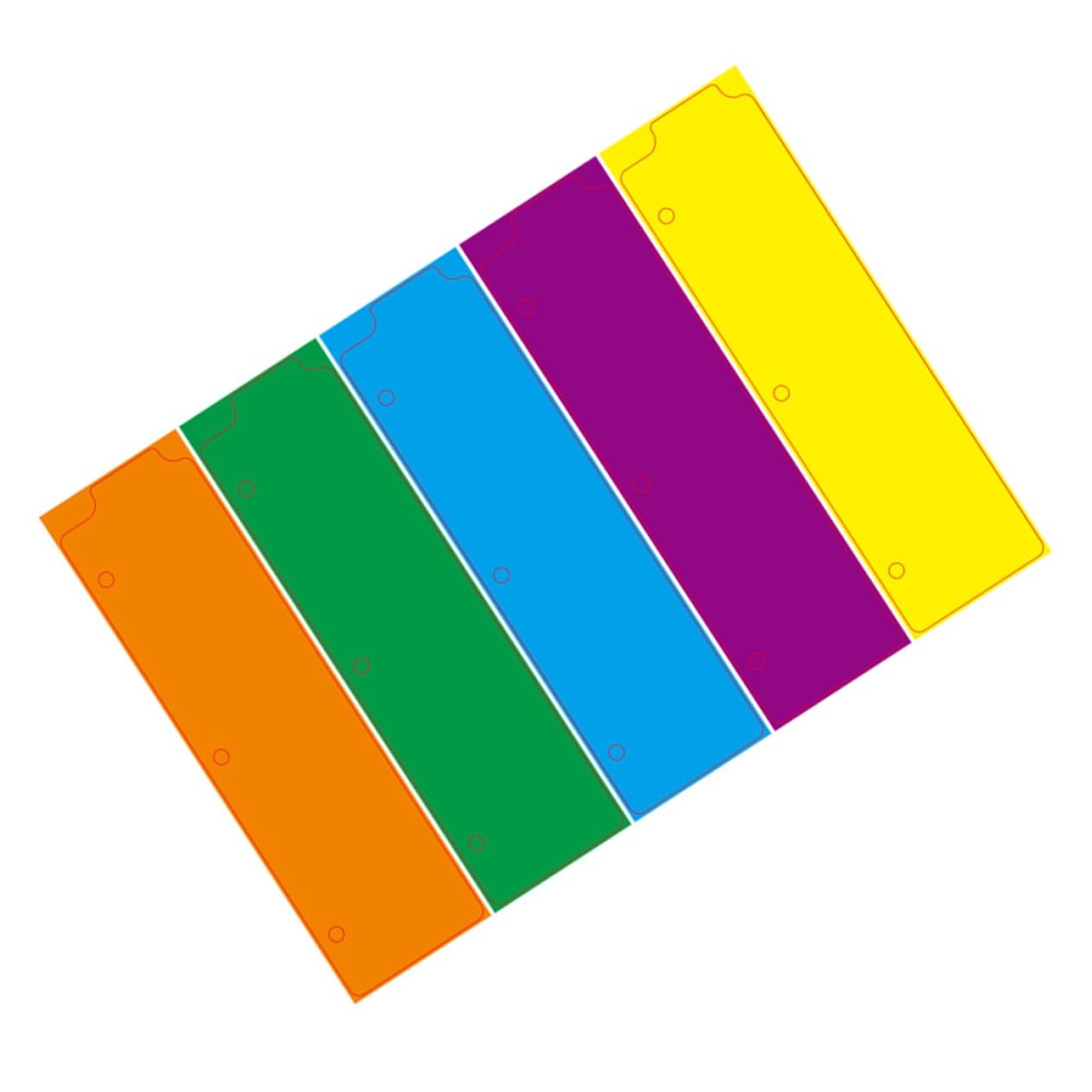 60pezzi Divisori Per Raccoglitori Professionali Etichette Colorate Per Note e Documenti Per e Organizzazione Notebook