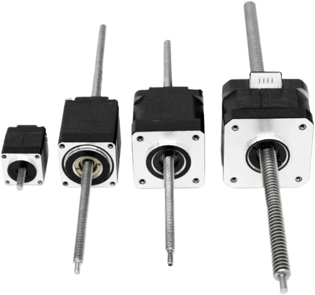 1pcsNema8/11/14/17/23 Non-Captive Lead Screw Linear Stepper Motor Lead 2/2.4/4/8mm Thrust 9-680N Stepping Motor(Pink)