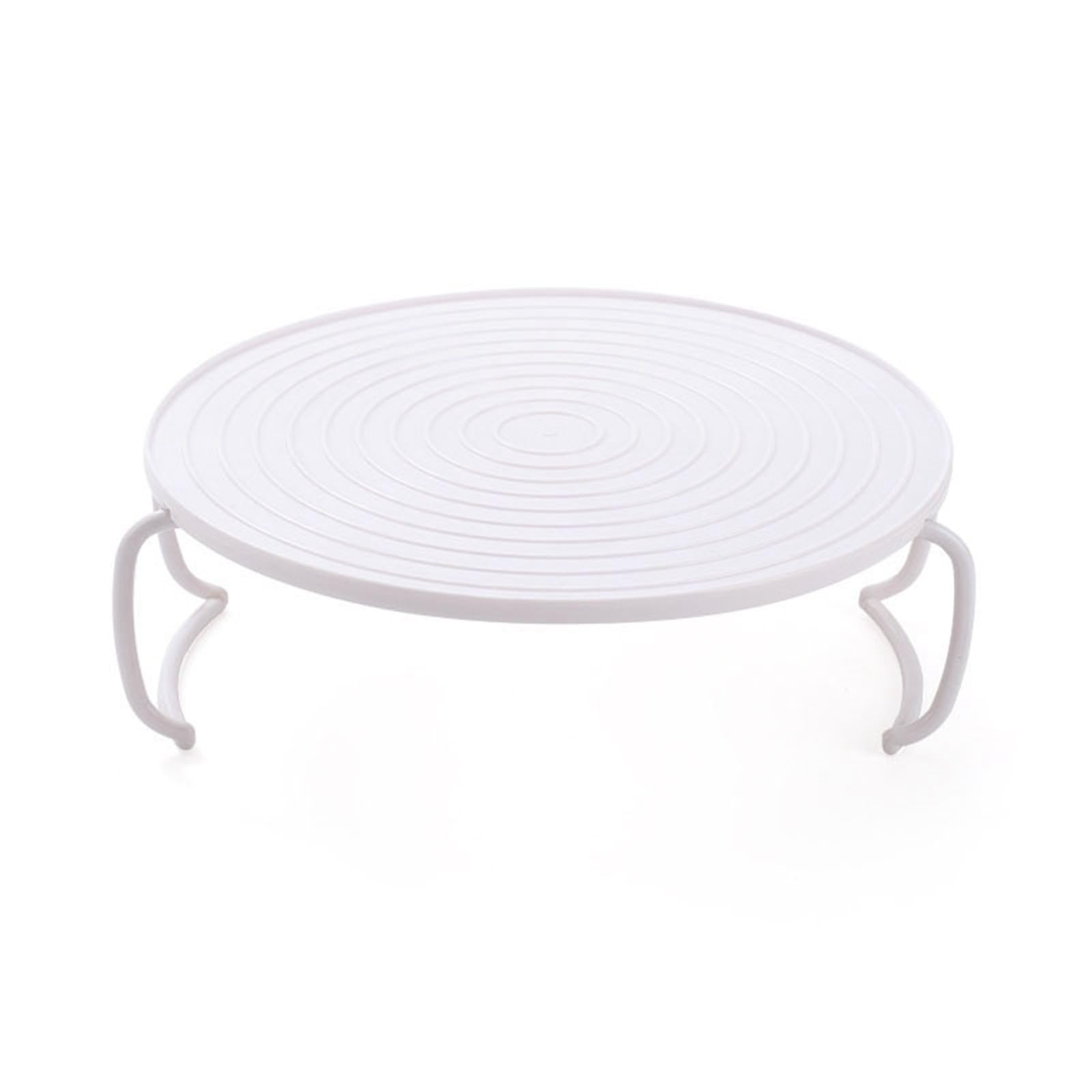 Microwave Steaming Rack, Microwave Heating Layered Tray Multipurpose Heating Microwave Foldable Shelf Stacker Round Plastic Baking Oven Tray Grill Rack