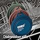 OHMO Faltbare Hundenapf, (2 Stück 350ml, Dunkelblau&Hellblau) Premium Silikon Haustier Wassernapf für Katzen & Hunde, Tragbare Hundereise-Napf Faltbar für Outdoor Camping Wandern