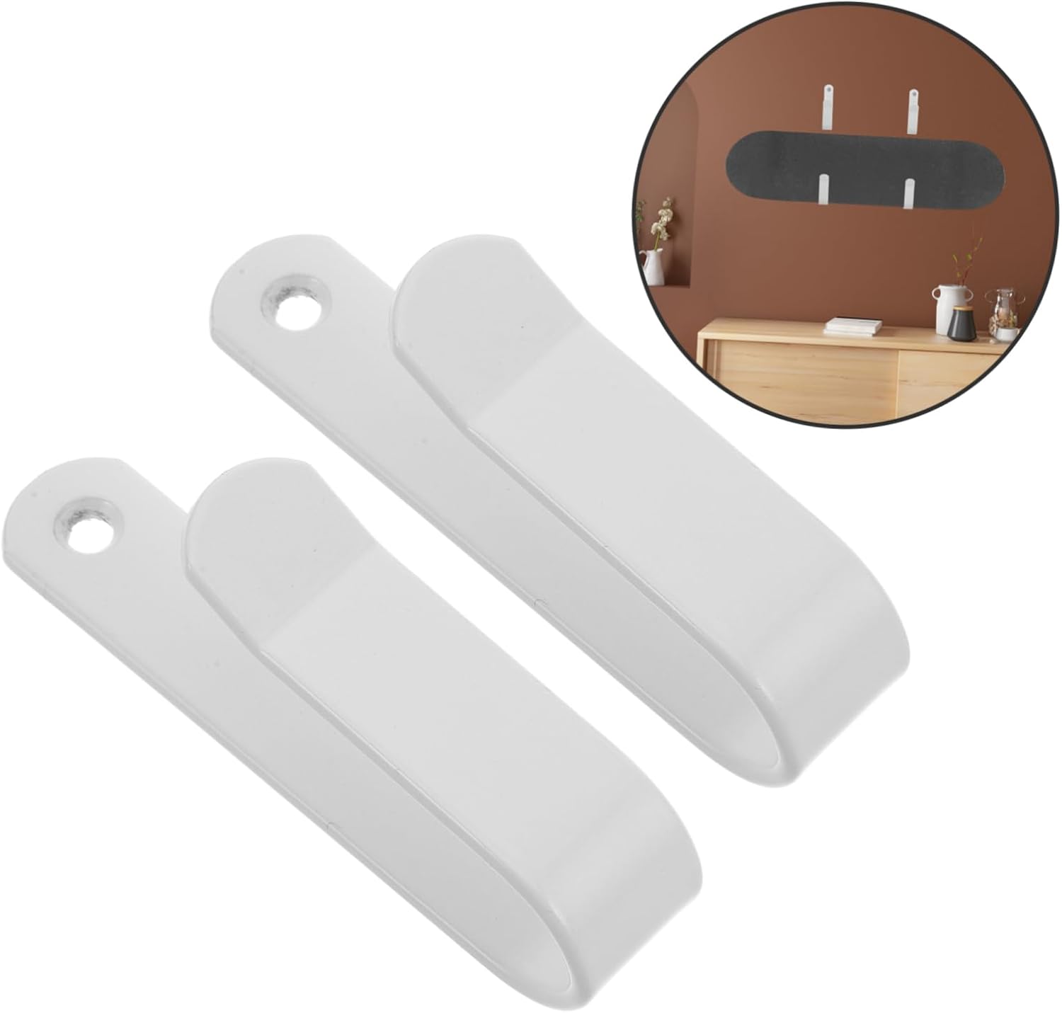 2pcs Snowboard Wall Mount Rack Space Saving Skateboard Display Holder for Home Garage Multi Functional Ski Storage Organizer Easy Install Design