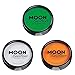 Produktbild Moon Creations Pro Gesichts- und Körper-Make-up, hellgrün, weiß, leuchtendes Orange, 36 g, professionelle Farbfarbe, Kuchentöpfe für Gesichtsbemalung, Gesichtsfarbe für Kinder, Erwachsene, Kostüme,