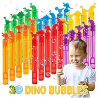 Magicat Dino Seifenblasen Kinder Set I 30 Seifenblasen mit Dinosaurier Design in 6 Farben I Ideal für Kindergeburtstag, Hochzeit & Halloween I Mitgebsel Kindergeburtstag Kleine Geschenke für Kinder