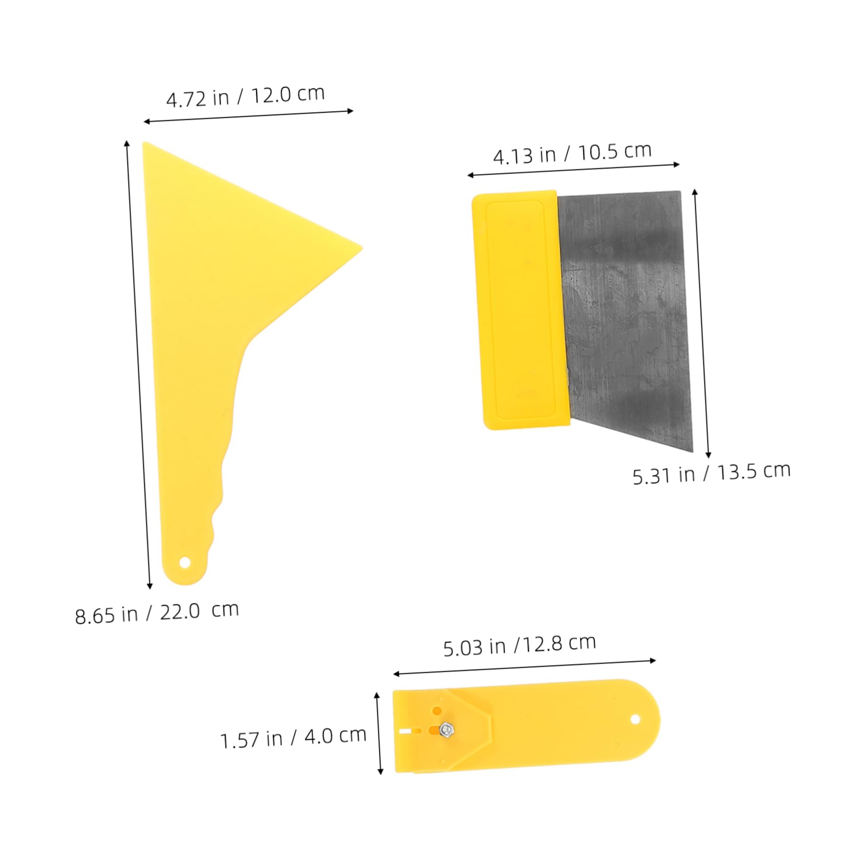 PRETYZOOM 1 Set Car Film Tool Kit for Window Tinting Durable Plastic Edge Scraper Squeegee for Film Application User Friendly Design for Scratch Finish for Vehicles Home Use
