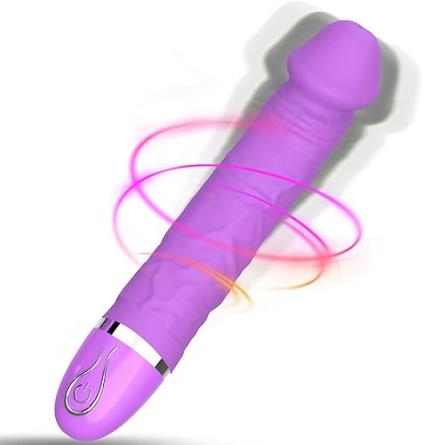 Consolador vibrador de punto G, 10 modos de vibración, diseño realista de silicona Peni potentes masajeadores vibratorios para vagina del clítoris y