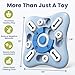 PAWSPIK Interactive Dog Puzzle Toy – Treat Dispensing Slow Feeder for Dogs, Mental Enrichment Toy with Squeaker & 16 Compartments – Durable, Non-Slip, Dishwasher Safe – Light Blue (Light Blue)