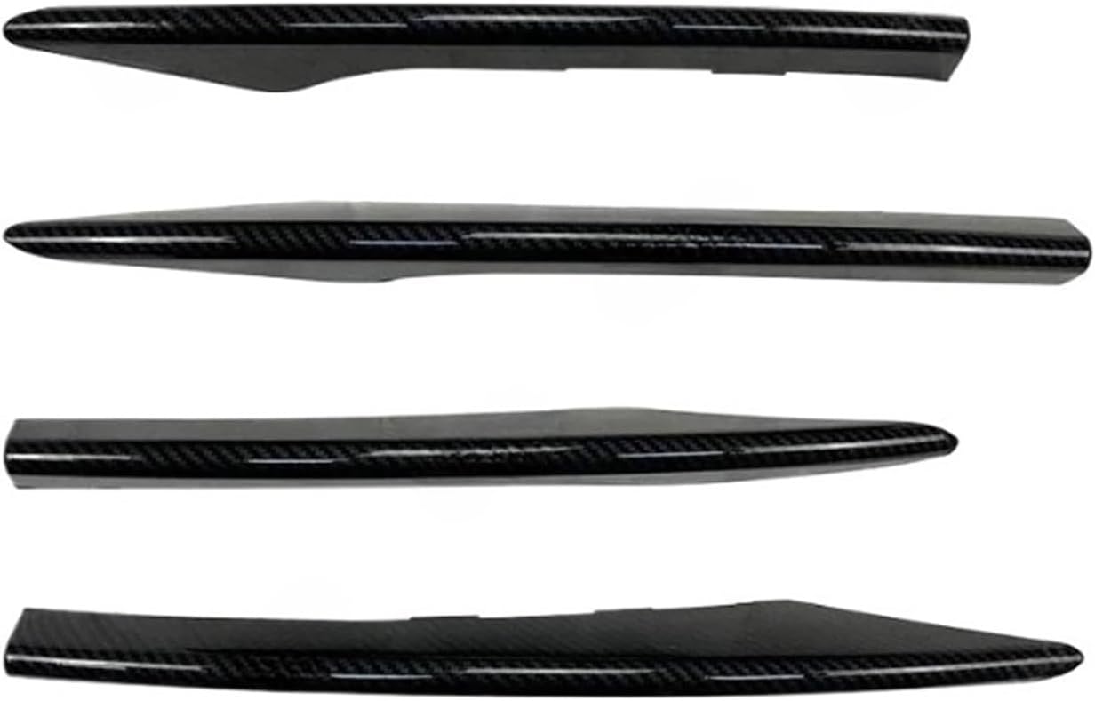 Compatible with Mercedes E-Class W213 E260 E300 E53 2021-2023+ Car Front Bumper Lip Spoiler Wind Knife Trim Body Kits Splitter Tuning(4Pcs Carbon Look)