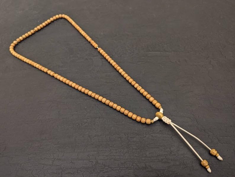 Natural Tibetan Bodhi Lotus Seed 8mm 108 Mala Beads, Spiritual, Meditation Beads, Reiki, Japa Mala, Buddhist Prayer Beads, Yoga Bracelet, healing beads