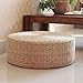 BHSHUXI Cojín redondo de paja tejida Tatami, cojín de asiento japonés redondo puf Tatami silla cojín de yoga para zen, práctica de yoga o meditación de Buda