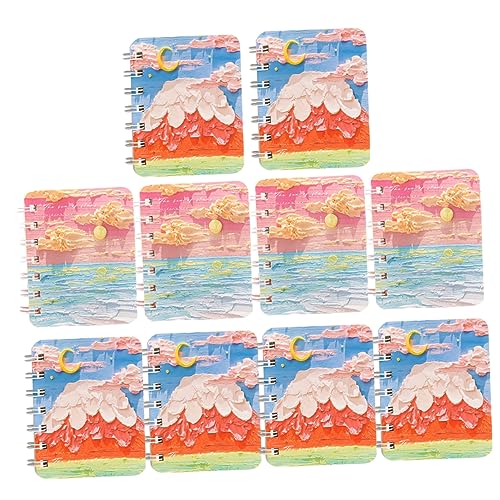 油絵 絵画 風景画 コイル 本 メモ帳 ホーム オフィス ジャーナリン