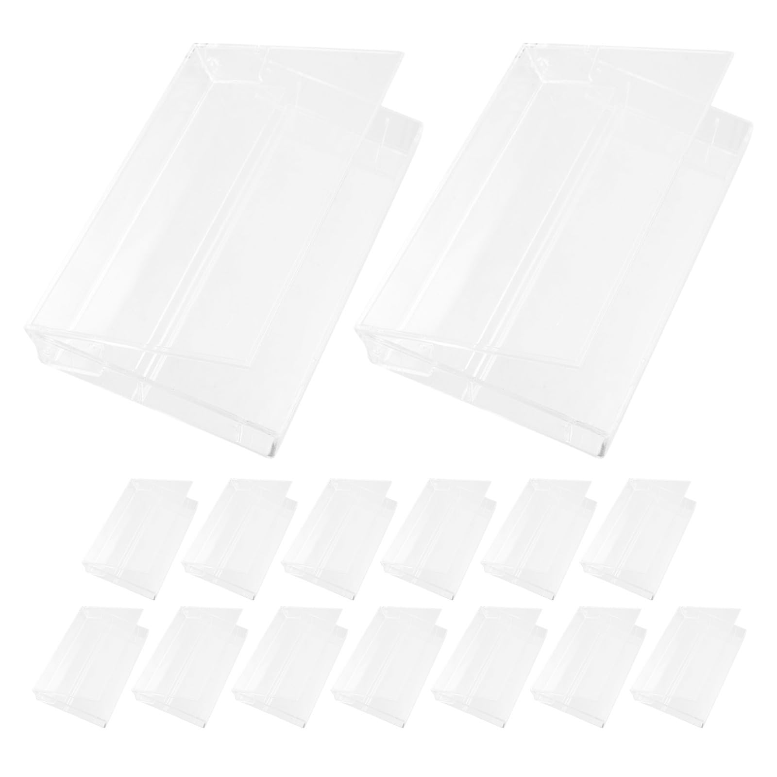 SOLUSTRE Kassetten Organizer aus Pp mit Großem Fassungsvermögen 15 Stück pack Aufbewahrungsbox und Nostalgischem Retro Design für Musikkassetten im und Büro
