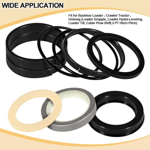 Image of YMT G109456 Hydraulic Cylinder Seal Kit Fits for Loader & Backhoe MB4 /94 350 580B 580C 580F 680C,Replace for G105550