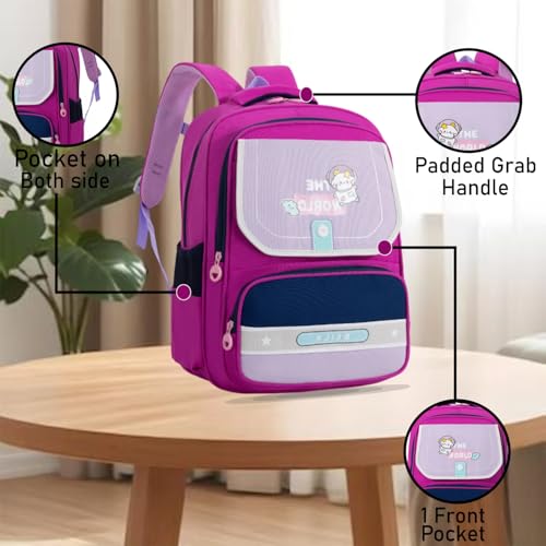 Image of Tinytot 22 Litre 17-Inch Waterproof Large School Bag for Boys & Girls, Kids School Bag, School Backpack for Girls and Boys, for Kids, Ideal for Children