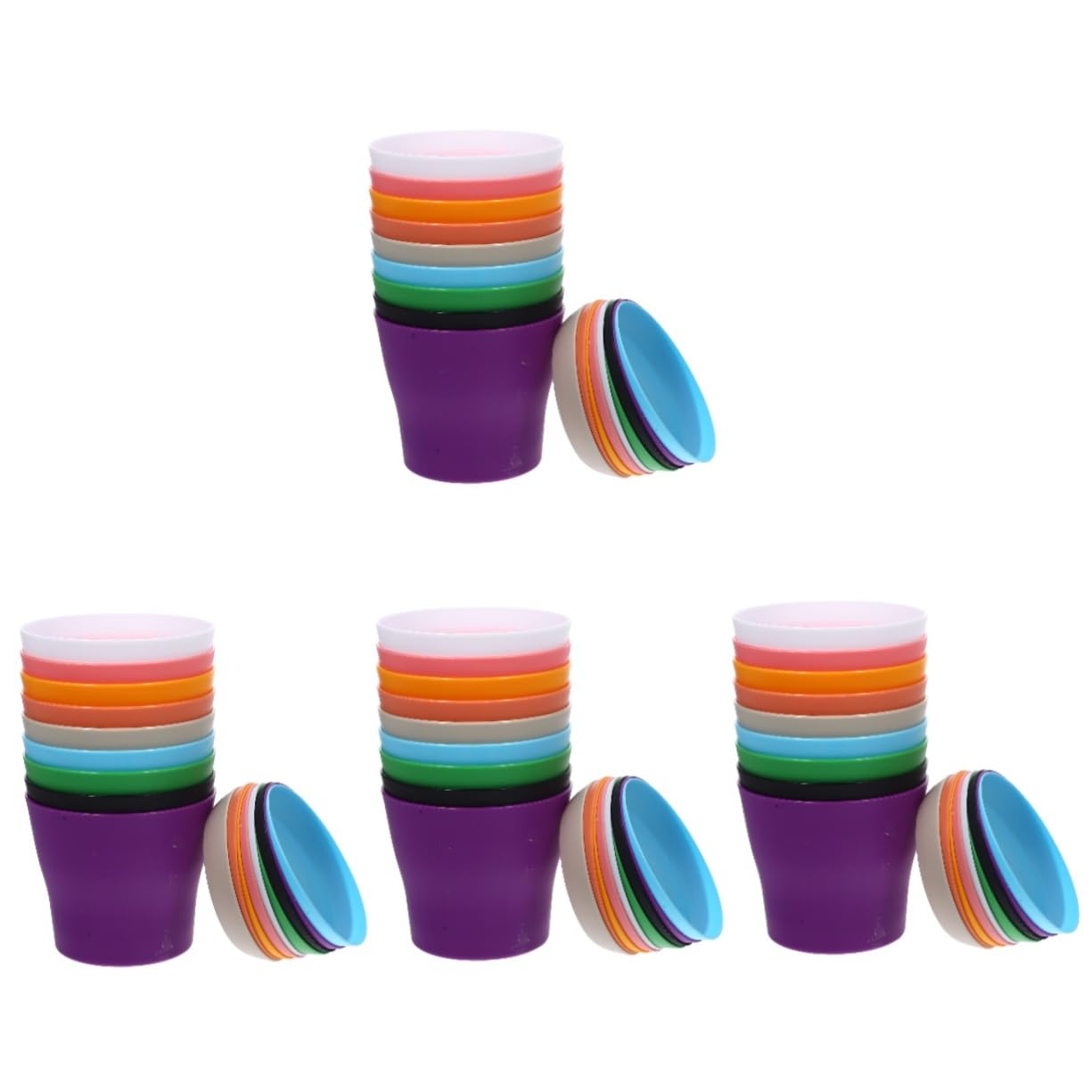 Sosoport Lot de 36 Petits Pots De Fleurs en Plastique pour Pépinière Faciles À Utiliser pour Orchidées Et Légumes