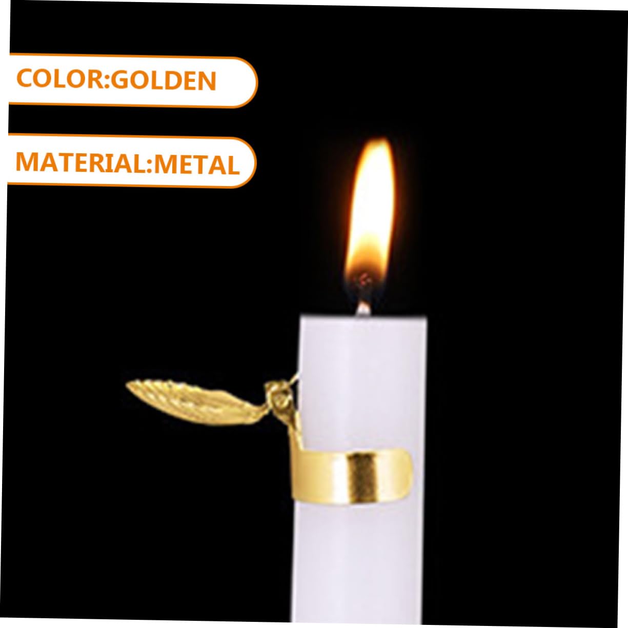 HOOTNEE 4Pcs Candle Snuffer Elegant Shell Design Candle Extinguisher Tool for Home Use Prevents Wick Smoldering Finish