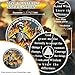 Skeletons in The Fire Sobriety Coin, Dumpster Fire AA Coin | Affirmation AA Chips and Medallion, Serenity Prayer Recovery Token, Inspirational Sobriety Gifts for Men & Women