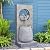 Bumilgar Outdoor Water Fountain with LED Lights, 37.4'' Inch Modern Indoor Freestanding Curved Surface Artistry Design Waterfall Fountains for Garden, Patio, Backyard, Porch Home Art Decor