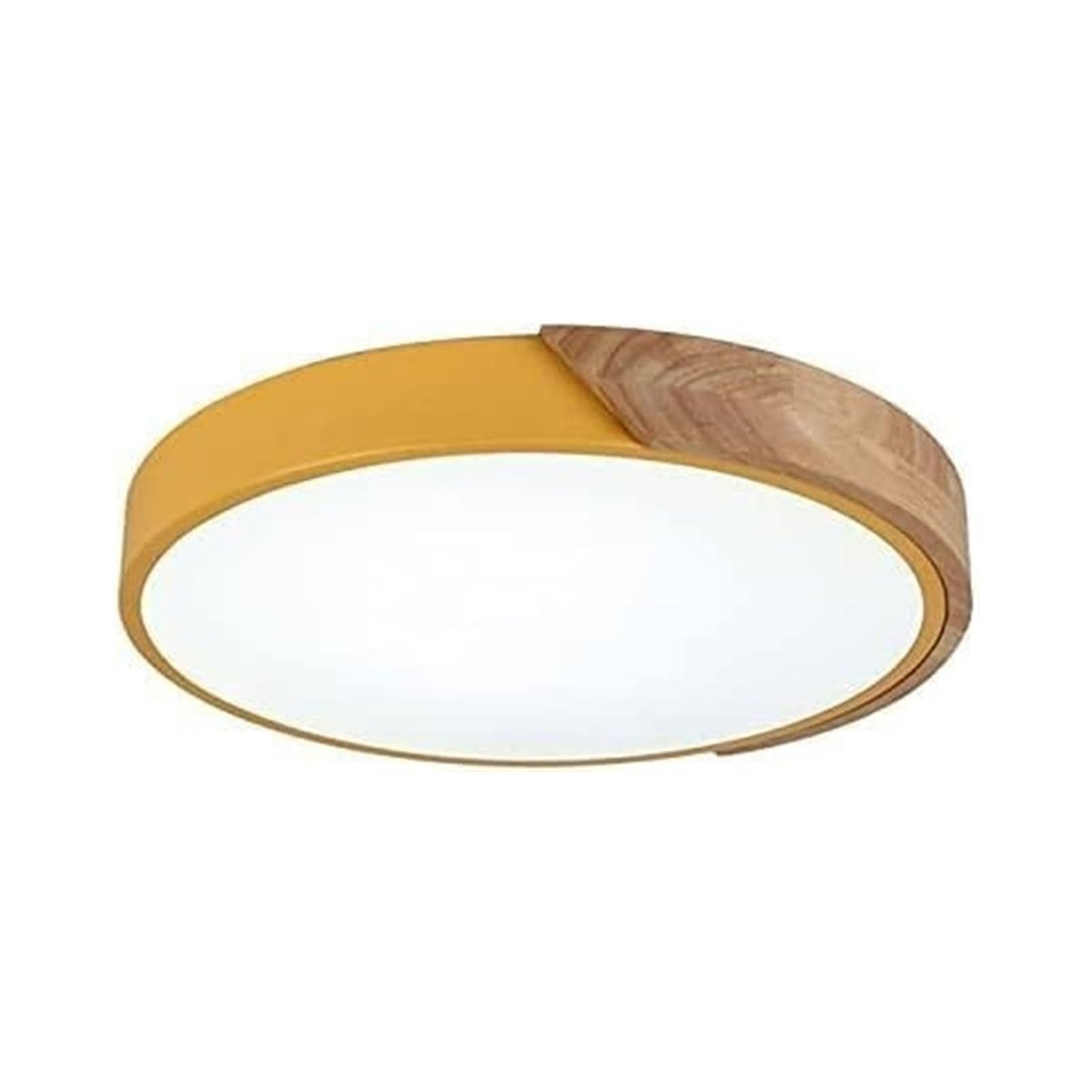 Lampa sufitowa z połowy wieku, oprawa sufitowa, ultra cienka okrągła lampa sufitowa LED, kolorowa nowoczesna lampa sufitowa z drewnianym wzorem, montaż podtynkowy, CE