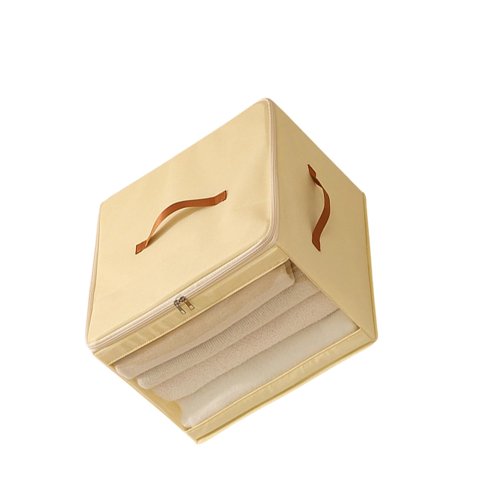 hogtnd Foldable Container for Clothes, Clear Window Handles, Family Organisation, Portable Foldable Clothes Organiser