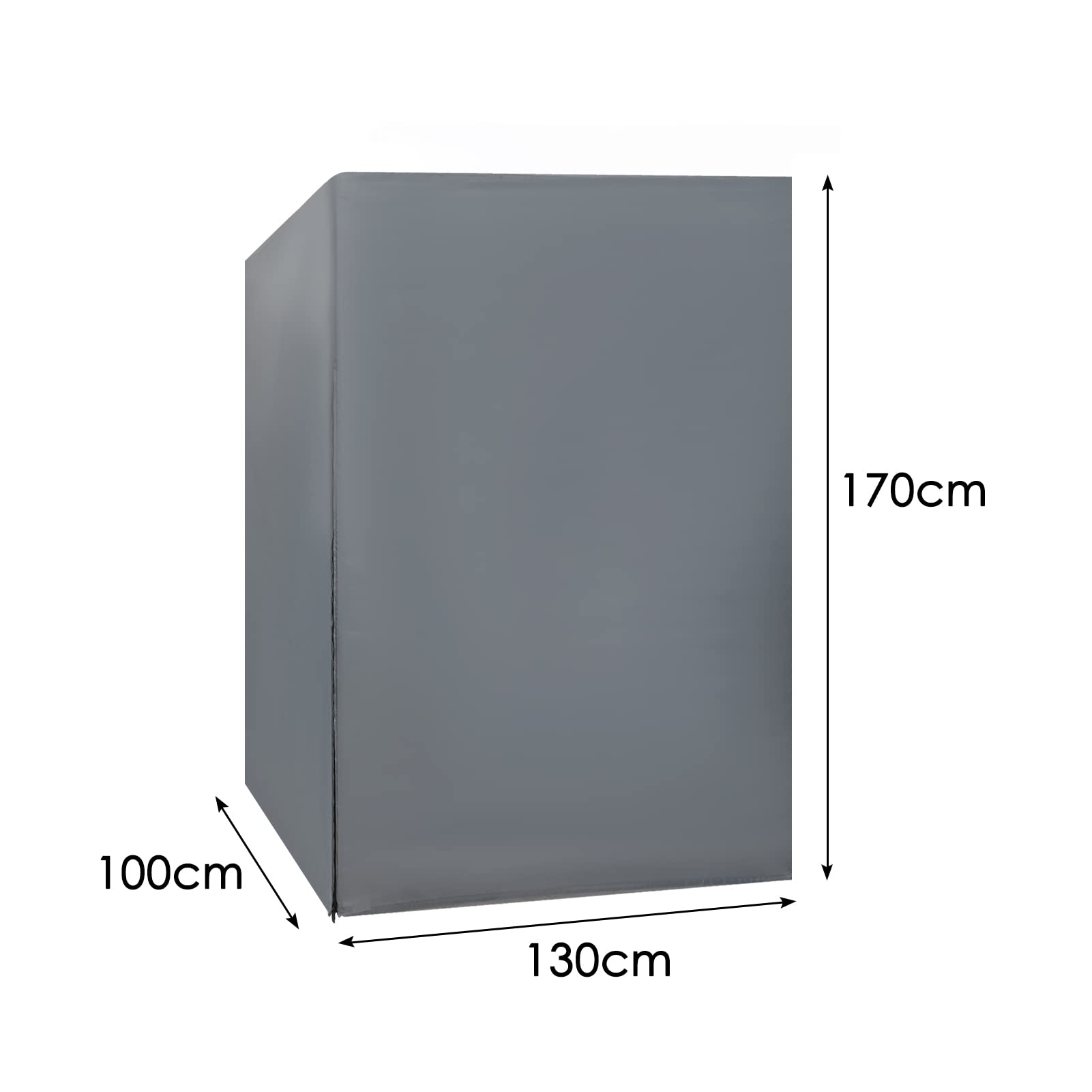 Strandkorb protector Strandkorbabdeckung Strandkorbhülle Möbelschutzhülle cobertura Gartenmöbel 130x170x100 cm Winterfest estanco Winddicht Schwerlast Reißfest grau con Reißverschluss