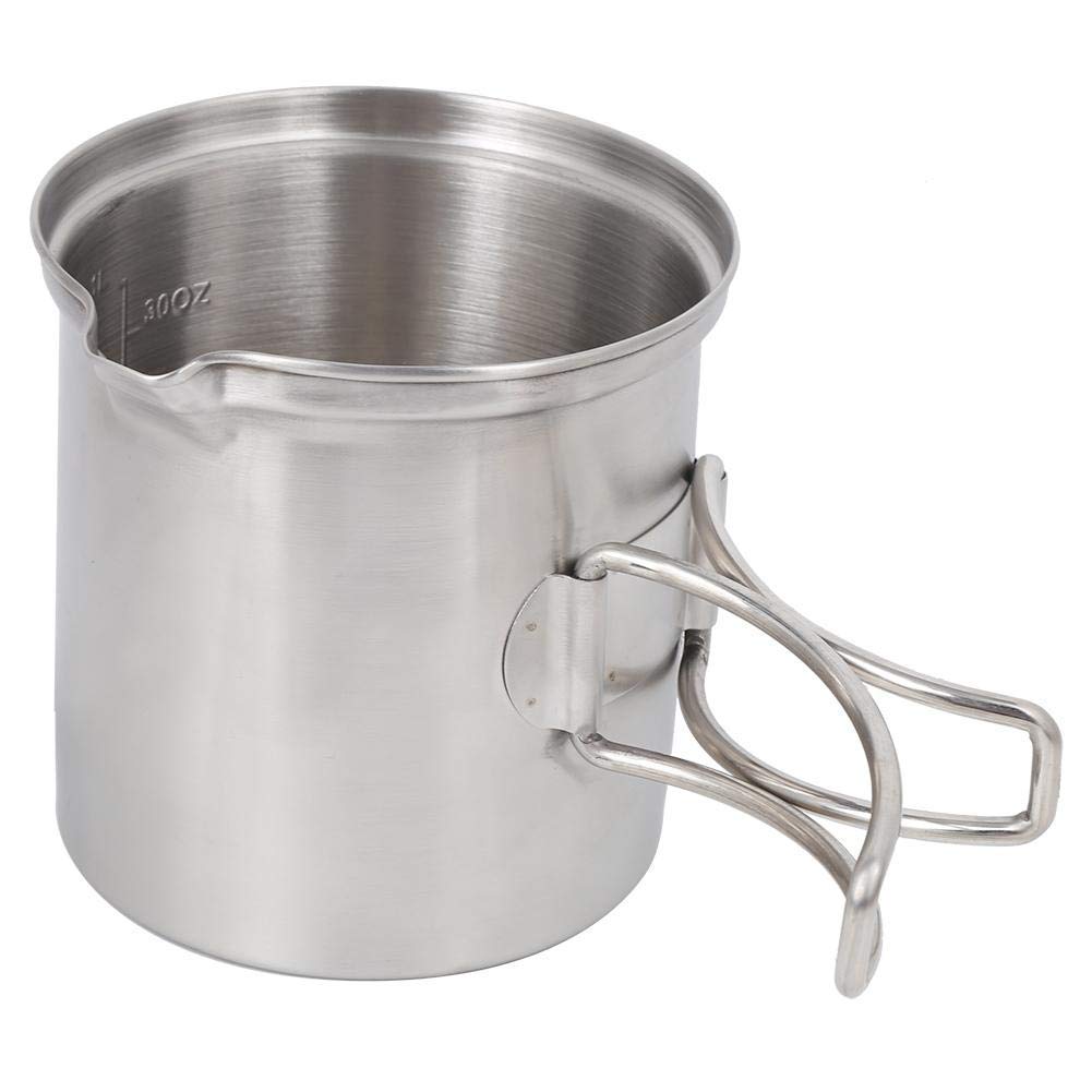VGEBY en Plein air Portable Pique-Nique en Acier Inoxydable Batterie De Cuisine Set Pot Cuisson Camping Randonnée