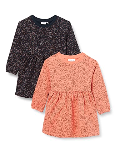 Name It Nkfvolta 2p LS SWE Dress Bru Oo Vestito