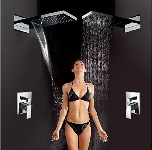 Ensemble de douche effet pluie Gowe en laiton pour remplacer une robinetterie entartrée