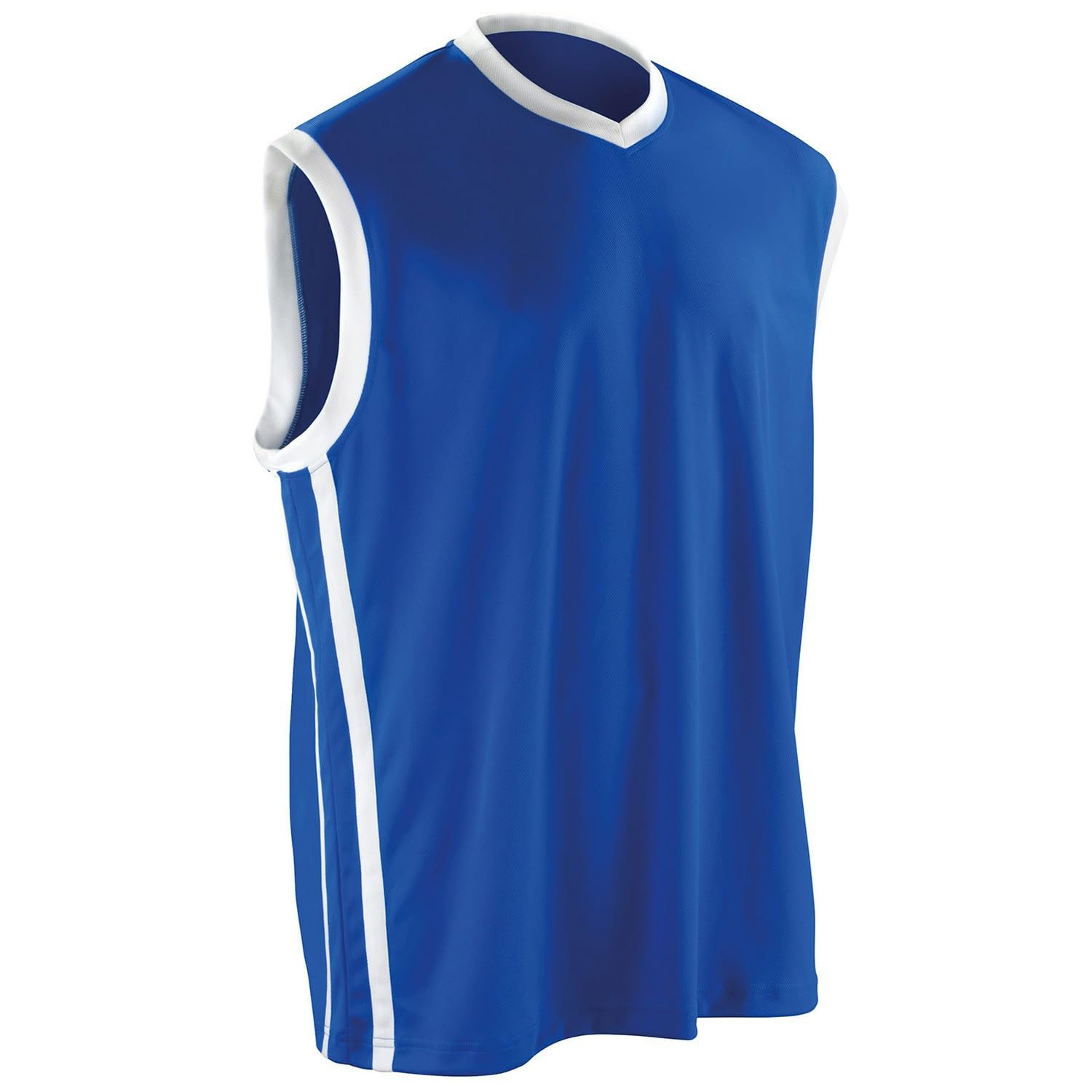 Spiro Royal Blue/White Basketball Top Xs