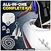 Five Oceans 3 Lb Fluke Boat Anchor Kit with Chain & Rope, Slip-Ring Shank, Heavy-Duty for Pontoon, Fishing Boats, Bass Boats - FO4554-4565