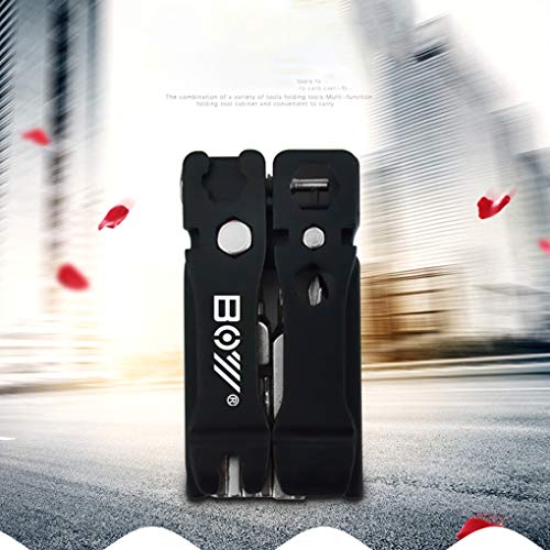 19 In 1 Bike reparatieuitrustingen Keychain Removal Tools schroevendraaiers bandenlichter Wrench Fiets Folding Multi… - Image 7