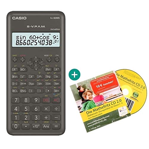 Casio FX-82MS 2 + Mathefritz CD de aprendizaje CALCUSO (alemán)