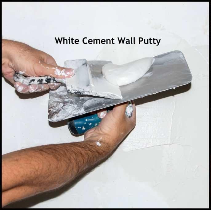 White WallCare Putty | White Cement Based Wall Putty for Interior & Exterior Walls | Smooth Finish, Water Resistant | Paint Base Putty (1KG) 1