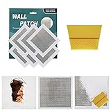 Parte trasera de malla autoadhesiva: un parche de yeso con agujero de reparación autoadhesivo que puede formar un parche de yeso duradero que se adhiere al exterior del agujero. El material del parche de metal significa que no hay necesidad de utilizar un panel de yeso antes de la terminación