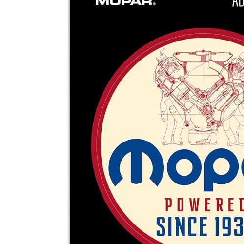 Sticker Mopar vinyle classique pour ordinateur et fenêtre de voiture